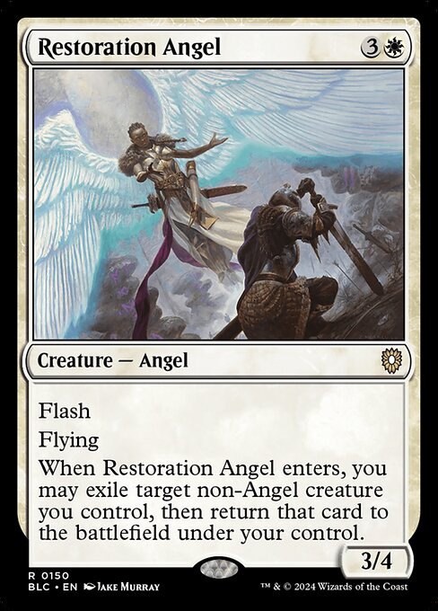 Restoration Angel from Bloomburrow Commander