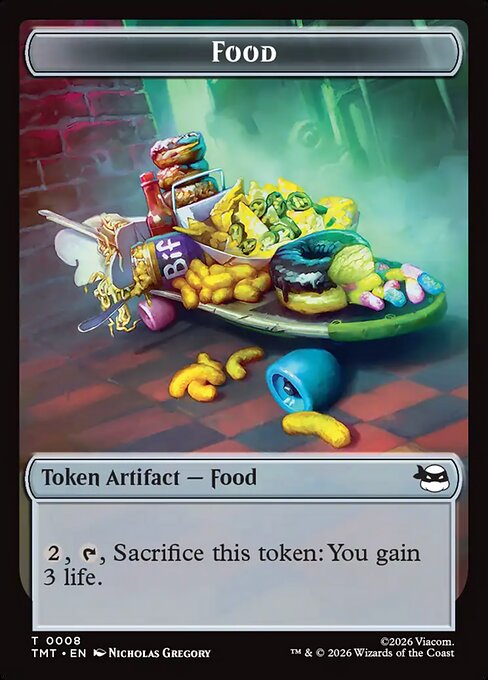 Food from Teenage Mutant Ninja Turtles Tokens