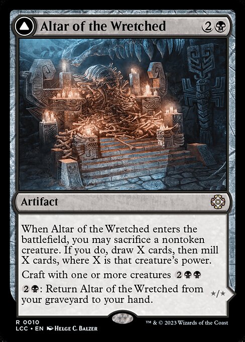 Altar of the Wretched // Wretched Bonemass from The Lost Caverns of Ixalan Commander