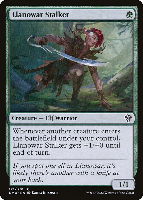 Llanowar Stalker highlighted card art