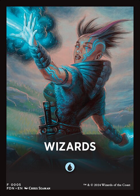 Wizards highlighted card art