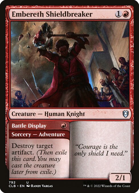 Embereth Shieldbreaker // Battle Display from Commander Legends: Battle for Baldur's Gate