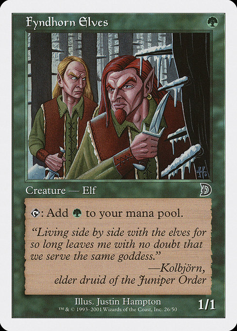 Fyndhorn Elves from Deckmasters