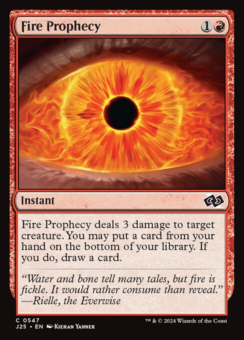 Fire Prophecy highlighted card art