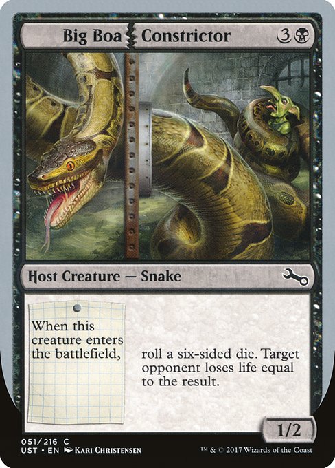 Big Boa Constrictor highlighted card art