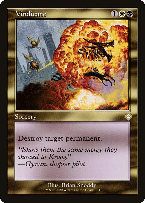 Vindicate from The Brothers' War Commander