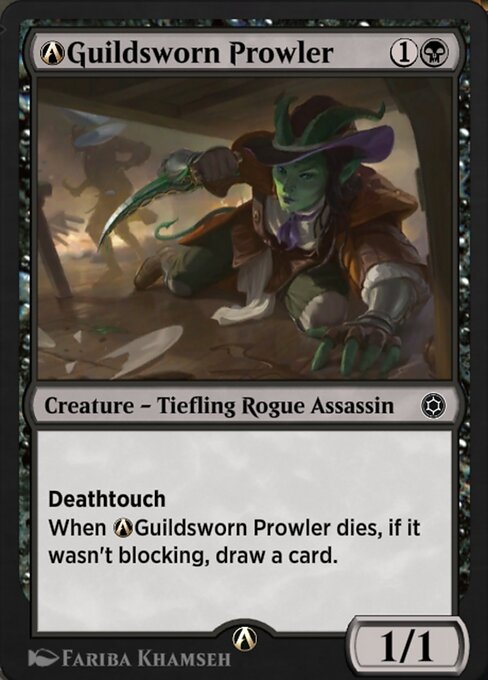 A-Guildsworn Prowler highlighted card art
