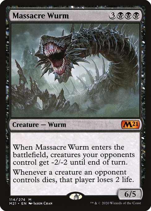 Massacre Wurm from Core Set 2021