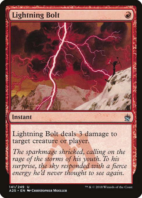 Lightning Bolt from Masters 25