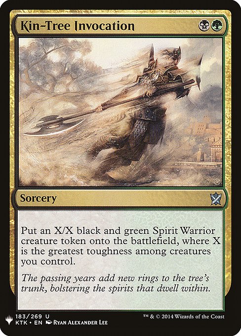 Kin-Tree Invocation highlighted card art