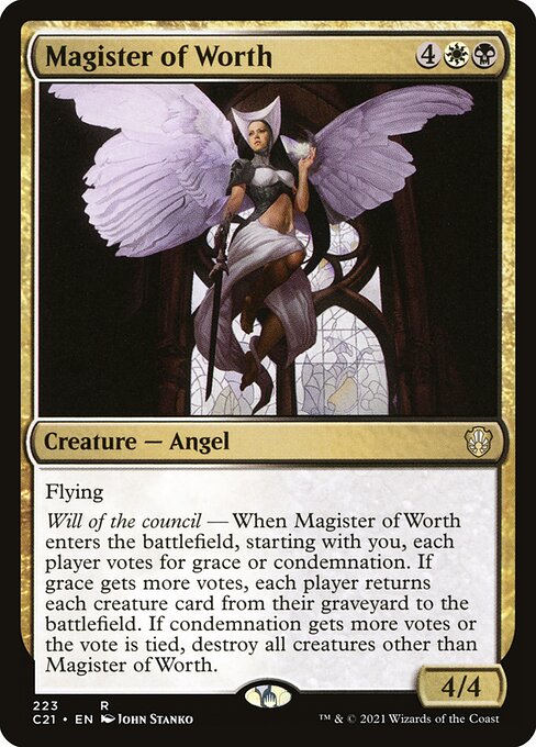 Magister of Worth highlighted card art