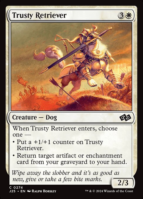 Trusty Retriever highlighted card art