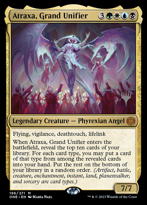 Atraxa, Grand Unifier from Phyrexia: All Will Be One Promos