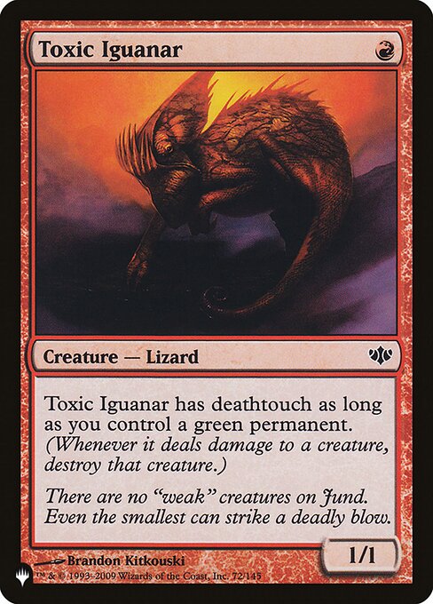 Toxic Iguanar highlighted card art