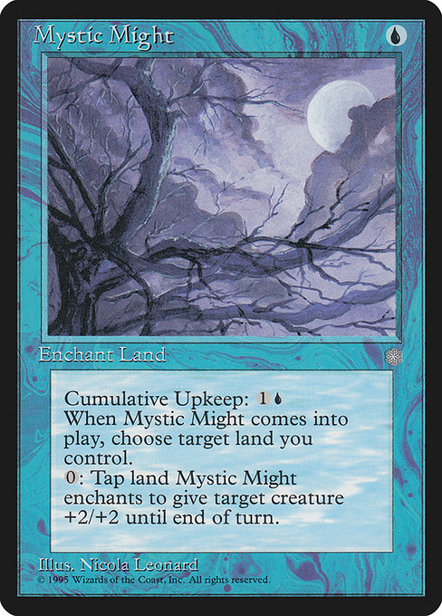 Mystic Might highlighted card art