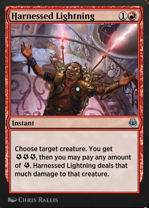 Harnessed Lightning highlighted card art