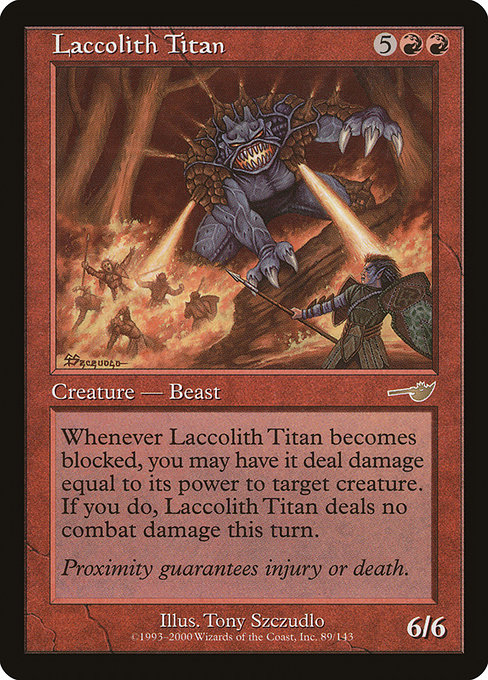 Laccolith Titan highlighted card art