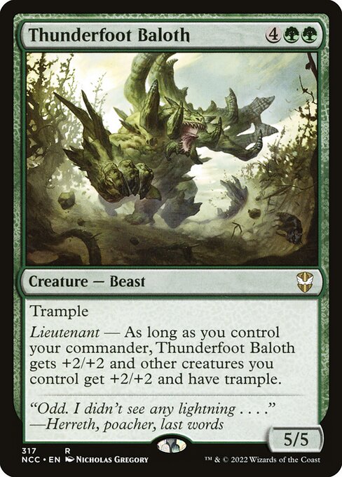 Thunderfoot Baloth from New Capenna Commander