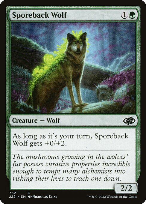 Sporeback Wolf highlighted card art