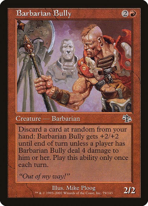 Barbarian Bully highlighted card art