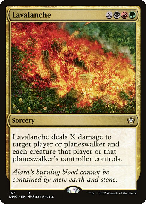 Lavalanche highlighted card art