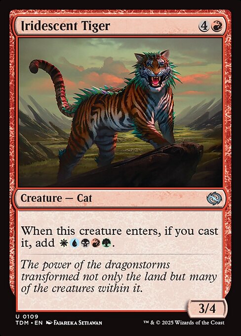 Iridescent Tiger highlighted card art
