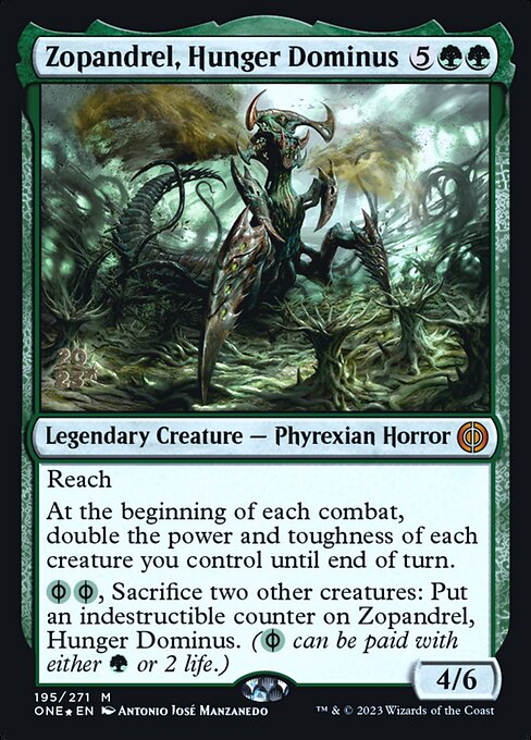 Zopandrel, Hunger Dominus from Phyrexia: All Will Be One Promos
