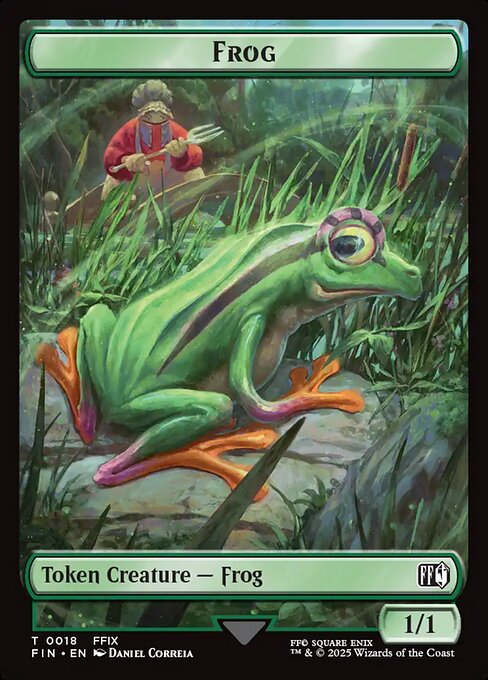 Frog highlighted card art