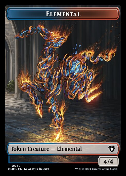 Elemental from Commander Masters Tokens