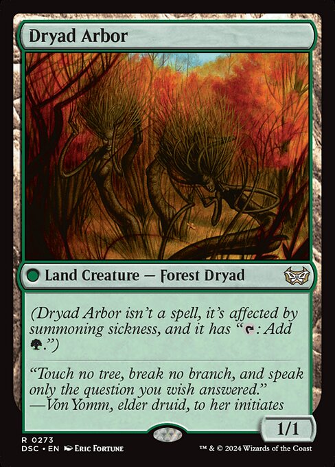 Dryad Arbor highlighted card art