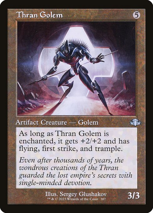 Thran Golem from Dominaria Remastered