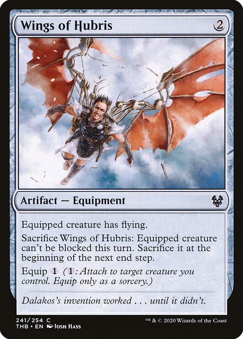 Wings of Hubris highlighted card art