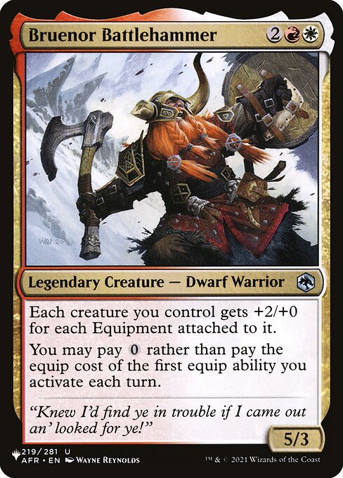 Bruenor Battlehammer highlighted card art