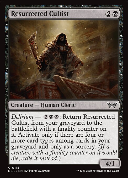 Resurrected Cultist highlighted card art