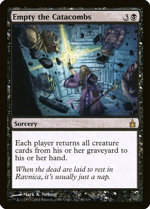 Empty the Catacombs highlighted card art