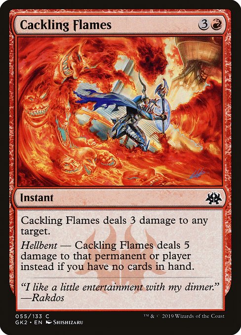 Cackling Flames highlighted card art