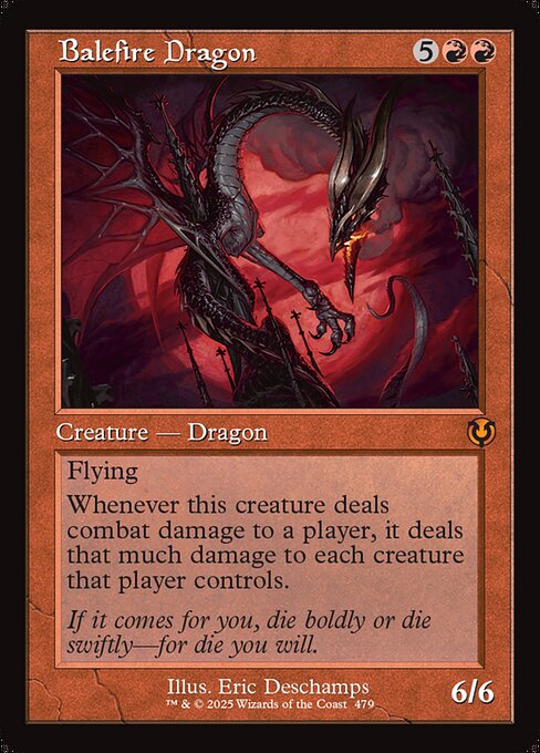 Balefire Dragon highlighted card art