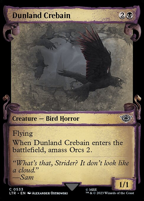Dunland Crebain highlighted card art