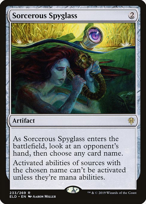 Sorcerous Spyglass from Throne of Eldraine