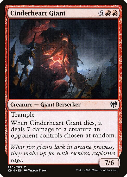 Cinderheart Giant highlighted card art