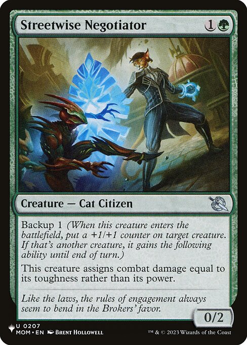 Streetwise Negotiator highlighted card art
