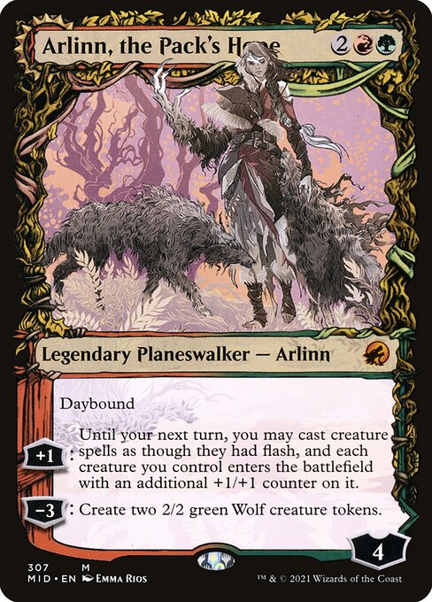 Arlinn, the Pack's Hope // Arlinn, the Moon's Fury from Innistrad: Midnight Hunt