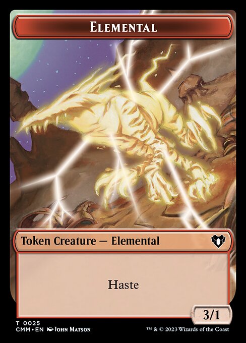 Elemental highlighted card art