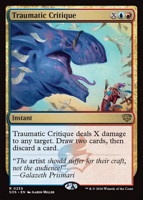 Traumatic Critique from Secrets of Strixhaven Promos