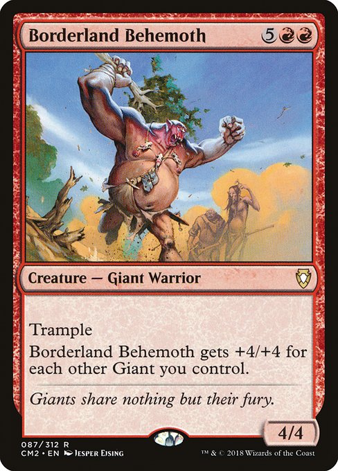 Borderland Behemoth highlighted card art