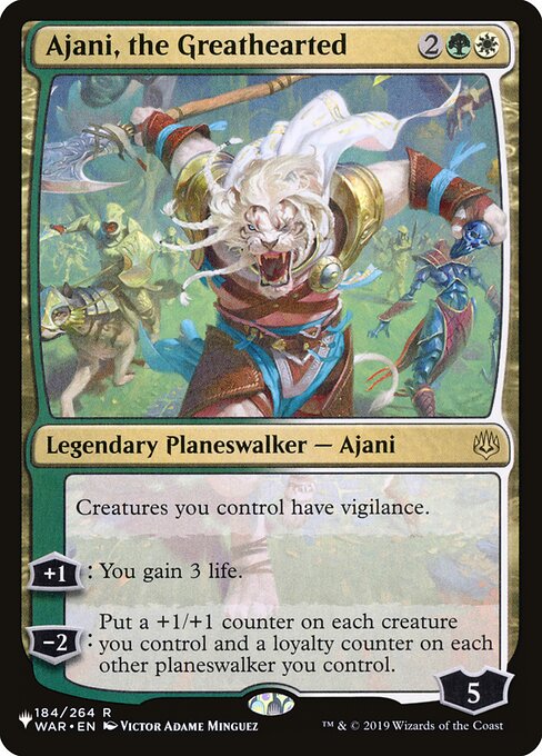 Ajani, the Greathearted highlighted card art