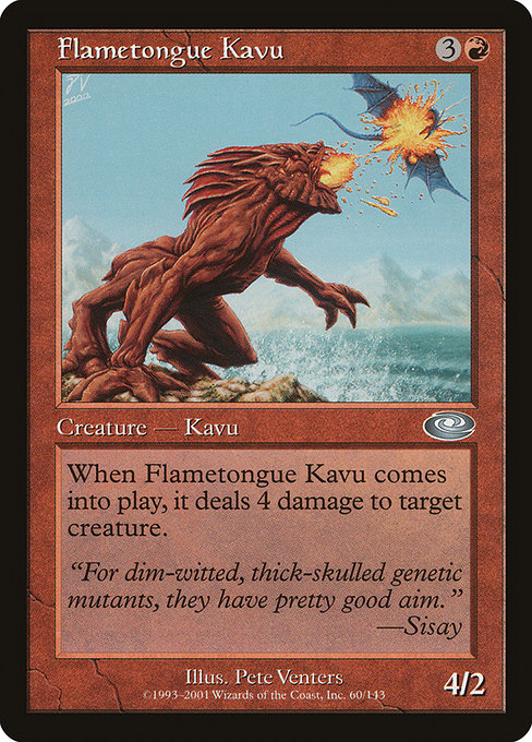 Flametongue Kavu from Planeshift