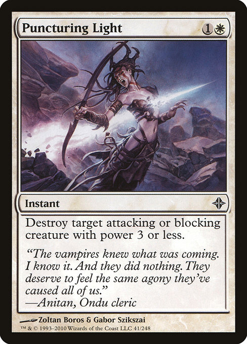 Puncturing Light from Rise of the Eldrazi