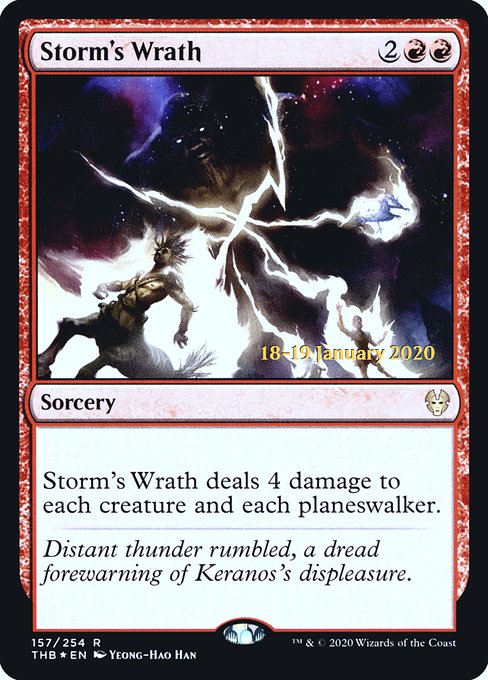 Storm's Wrath from Theros Beyond Death Promos