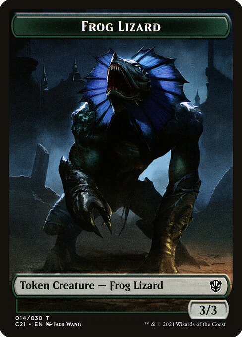 Frog Lizard from Commander 2021 Tokens